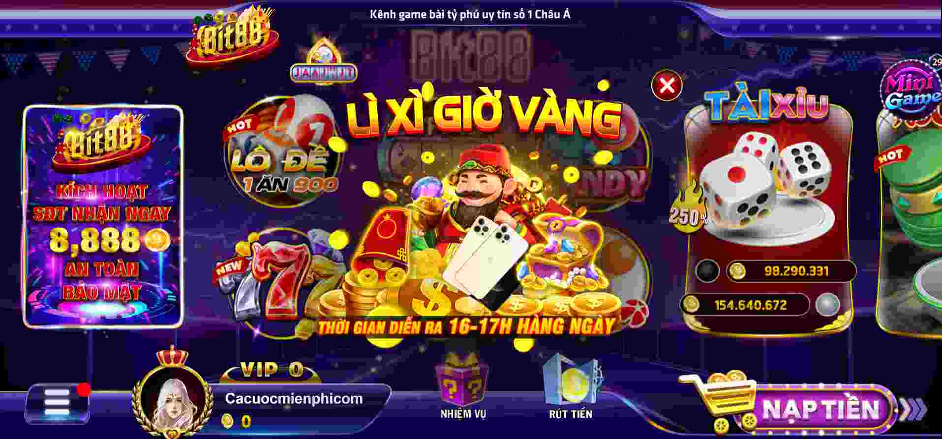 Cả tiền gửi và tiền rút đều đáp ứng tiêu chuẩn xếp hạng 7Club - 7Club
